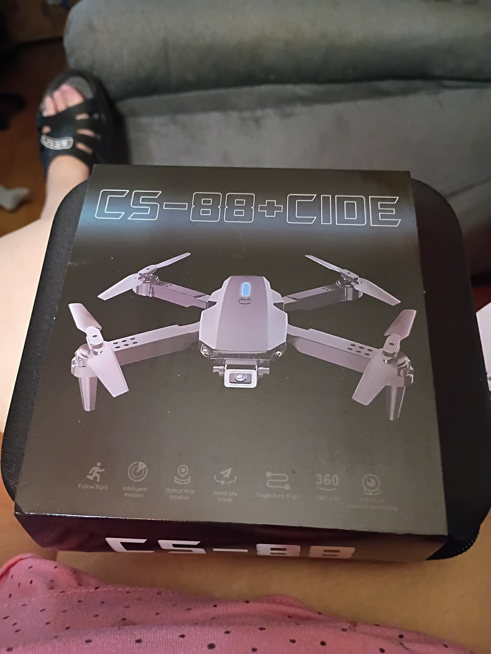 CS-88+ C1DE Foldable Drone - Black
